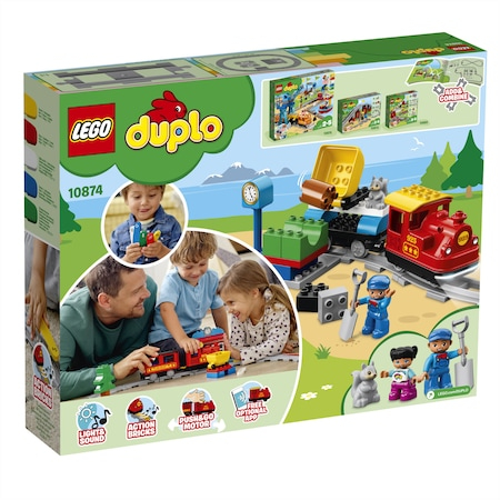 LEGO DUPLO - Tren cu aburi 10874, 59 piese [15]