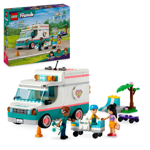 Cuburi si caramizi - LEGO® Friends - Noua Generatie -  Ambulanta Spitalului de Urgenta  din Orasul Heartlake, 344 piese