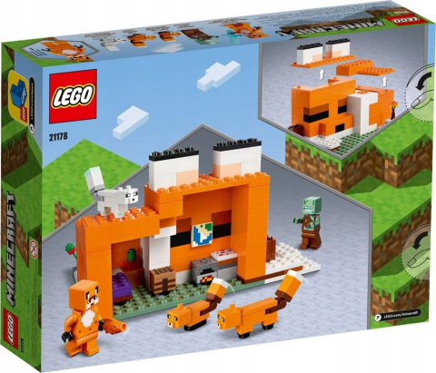 LEGO Minecraft 21178 Fox Habitat - Bârlogul Vulpii [4]