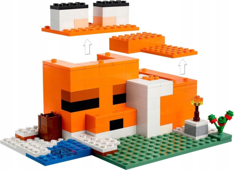 LEGO Minecraft 21178 Fox Habitat - Bârlogul Vulpii [3]