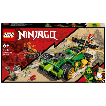 Seturi de constructie - LEGO® NINJAGO - Masina de curse EVO a lui Lloyd 71763, 279 piese