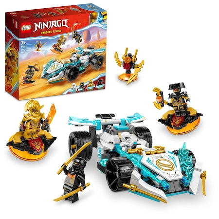 Jucarii in Reclama TV - LEGO® Ninjago - Masina de curse Spinjitzu a lui Zane cu puterea dragonului 71791, 307 piese