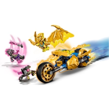 LEGO® Ninjago - Motocicleta-dragon aurie a lui Jay 71768, 137 piese [3]