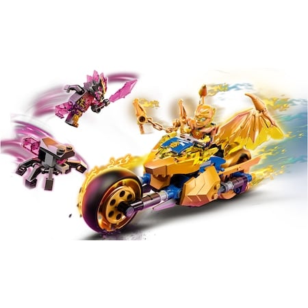 LEGO® Ninjago - Motocicleta-dragon aurie a lui Jay 71768, 137 piese [2]