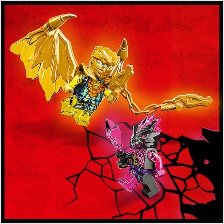 LEGO® Ninjago - Motocicleta-dragon aurie a lui Jay 71768, 137 piese [7]