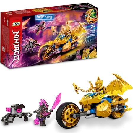 LEGO® Ninjago - Motocicleta-dragon aurie a lui Jay 71768, 137 piese [0]