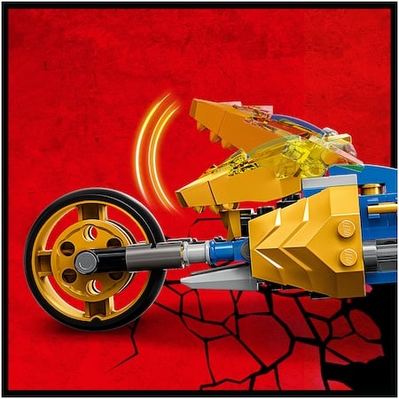 LEGO® Ninjago - Motocicleta-dragon aurie a lui Jay 71768, 137 piese [8]