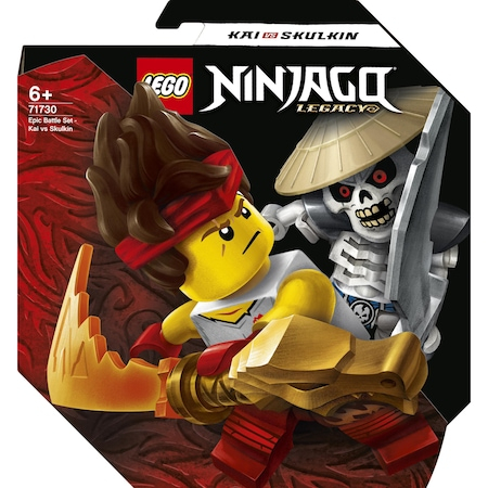 LEGO NINJAGO - Set de lupta epica Kai contra Skulkin 71730, 61 piese [0]