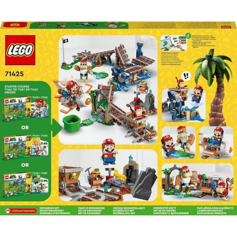 Jucarii in Reclama TV - LEGO® Super Mario - Set de extindere - Plimbarea cu vagonetul minier a lui Diddy Kong 71425, 1157 piese
