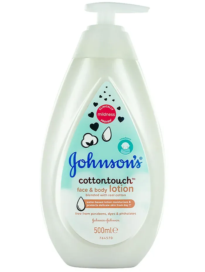 Igiena si ingrijire - Lotiune de spalare din cap pana in picioare 2 in 1  Johnson's Baby Cotton Touch, 500 ml