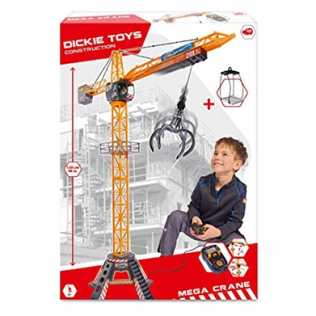 Utilaje constructie de jucarie - MegaMacara cu Telecomanda Dickie Toys, 1,20 m Inaltime