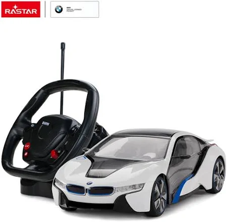 Masina  cu Radiocomanda ,  Controler pe Volan Rastar - BMW I8, 1:14, Gri [2]