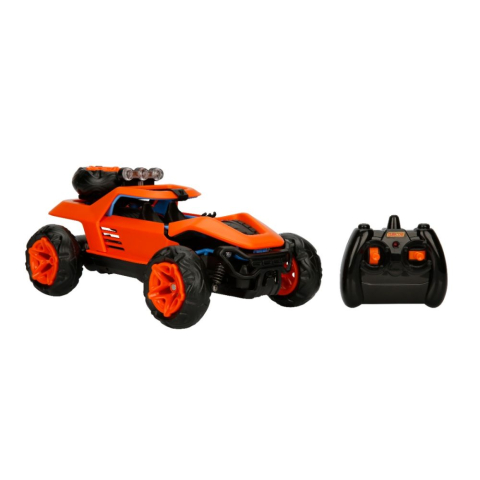 Masinuta de Teren cu Telecomandă  Blitzz Off-Road , Reîncărcabilă prin USB , Iluminată, Luminile de Plafon Intermitente ,  Frecvență de 2,4 GHz ,  32 CM Lungime -  Scară 1:14 [6]