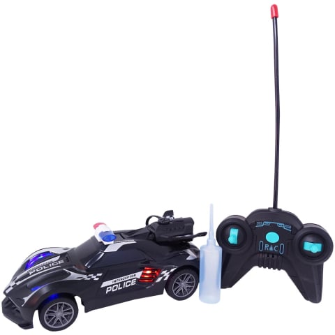 Masinuta cu Radiocomanda de Politie SpeedX Drift Turbo, Scoate Fum, Scara 1:20, Lumineaza Farurile, Functii - Stanga, Dreapta, Inainte si Inapoi, Neagra 18 CM [2]