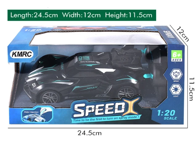 Masinuta cu Radiocomanda de Politie SpeedX Drift Turbo, Scoate Fum, Scara 1:20, Lumineaza Farurile, Functii - Stanga, Dreapta, Inainte si Inapoi, Neagra 18 CM [15]