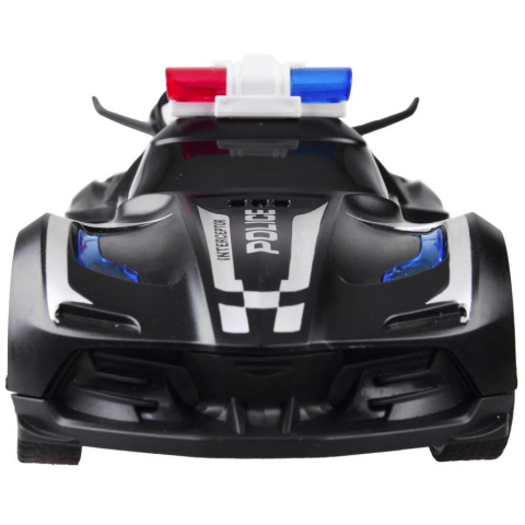 Masinuta cu Radiocomanda de Politie SpeedX Drift Turbo, Scoate Fum, Scara 1:20, Lumineaza Farurile, Functii - Stanga, Dreapta, Inainte si Inapoi, Neagra 18 CM [6]