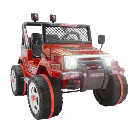 Masinuta electrica, Jeep Drifter Force - 2 Motoare, 12V - Rosu [0]