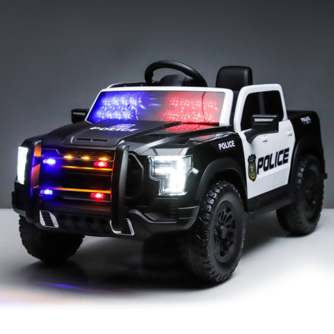 Masinuta Electrica pentru Copii -  SUV  Police Dodge  Ford  Ranger - Autonomie Mare Motor 2 x 30W, Telecomanda, Suspensie, Muzica si Lumini, Varsta 3-8 Ani [6]