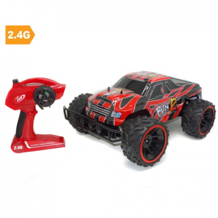 Masinuta RC Mare - Monster Truck All-Terrain, Scala 1:8, Rosu - 44 CM [0]