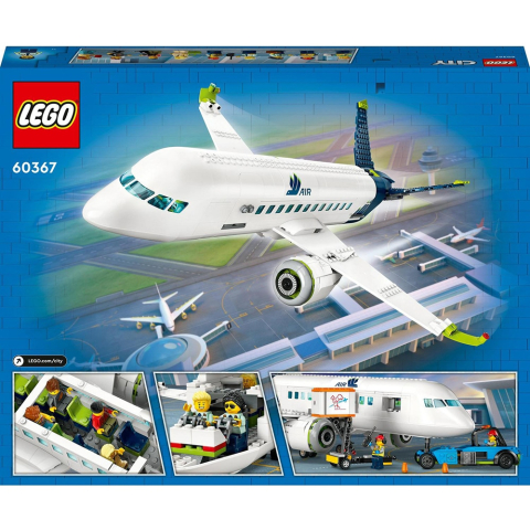 Mega Set de Constructii LEGO® City - Avion de Pasageri – Aventură la Inălțime pentru Micii Exploratori , 913 piese,  7ani + [1]