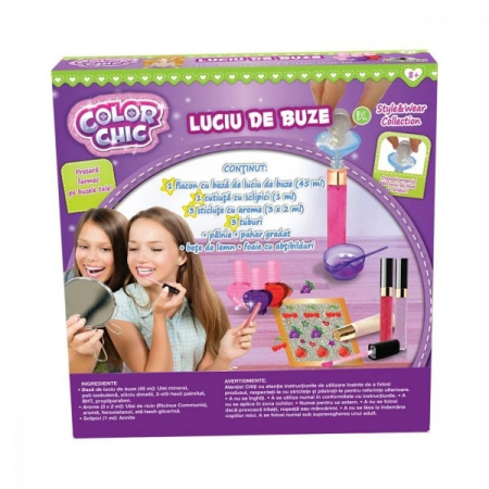 Mega Trusa Cadou pentru Fetite -  Color Chic , Style & Collection - Luciu de buze cu Sclipici Stralucitor [1]