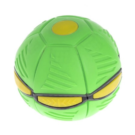 Zmeie si jucarii zburatoare - Minge zburatoare care se transforma in disc frisbee, FrisBall, pentru copii si adulti, verde