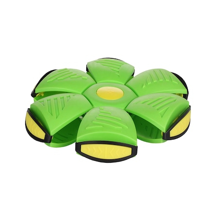 Zmeie si jucarii zburatoare - Minge zburatoare transformabila in disc Magic Frisbee, verde