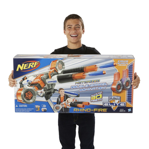 Mitraliera Motorizata Uriasa de Lupta  de jucarie Nerf Blaster Rhino-Strike ,  86 x 41 x 15 CM [2]