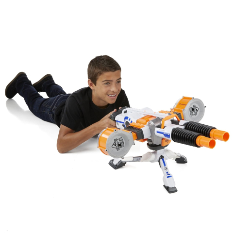 Mitraliera Motorizata Uriasa de Lupta  de jucarie Nerf Blaster Rhino-Strike ,  86 x 41 x 15 CM [10]