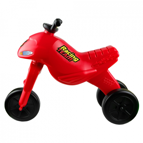 Motocicleta tip tricicleta pentru Copii model unisex  fara pedale cu 3 roti pentru exterior- MADE IN ROMANIA -  CULOARE ROSU [1]