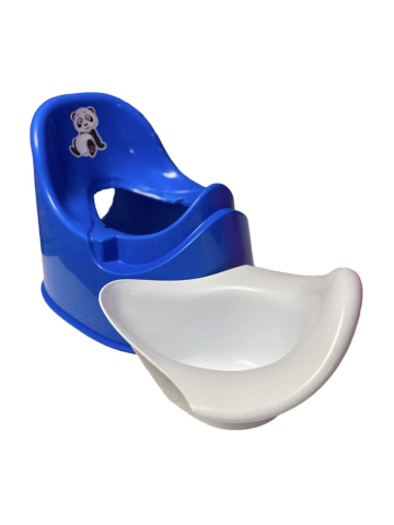 Olita pentru copii  Smart Baby, margini rotunjite si vas detasabil,  Albastru  / Alb , 37x27.5x28 Cm [1]