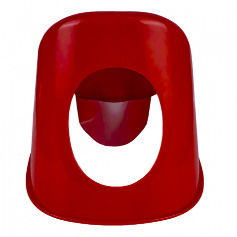 Olita pentru copii Smart Baby, margini rotunjite si vas detasabil, Rosu / Alb , 37x27.5x28 Cm [4]