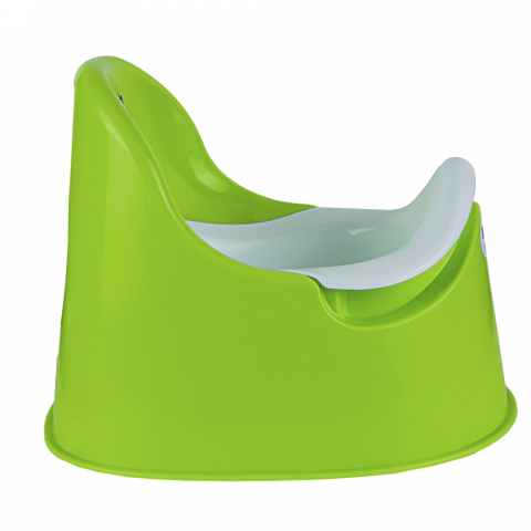 Olite si reductoare WC - Olita pentru copii  Smart Baby, margini rotunjite si vas detasabil,  Verde deschis  / Alb , 37x27.5x28 Cm
