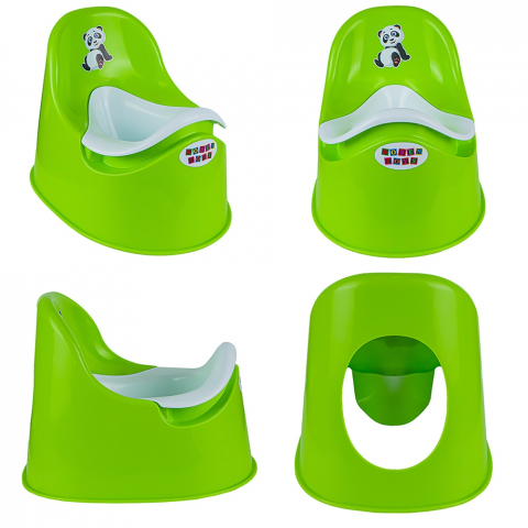 Olita pentru copii  Smart Baby, margini rotunjite si vas detasabil,  Verde deschis  / Alb , 37x27.5x28 Cm [1]