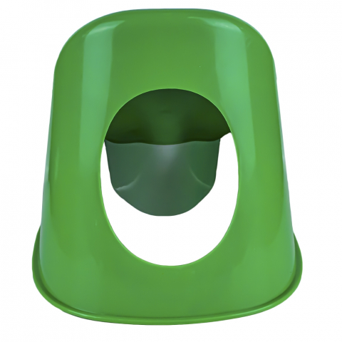 Olita pentru copii  Smart Baby, margini rotunjite si vas detasabil,  Verde inchis  / Alb , 37x27.5x28 Cm [5]