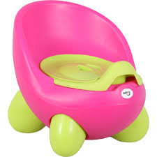 Olite si reductoare WC - Olita Scaunel Bebe Ergonomic cu Capac , Scaun de Toaletă cu Picioruse  Antiderapante Throne  pentru Antrenament WC -  Roz cu Verde