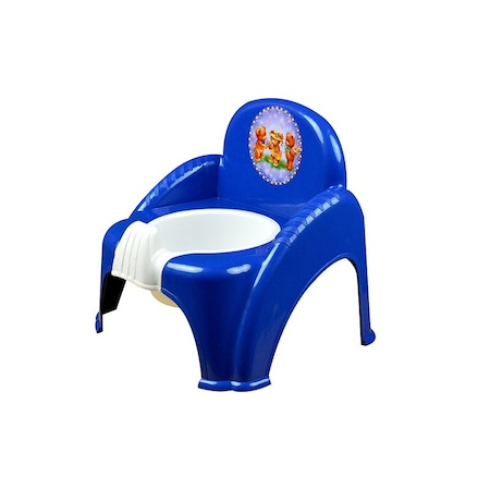Olite si reductoare WC - Olita tip scaunel pentru copii, recipient detasabil, Albastru