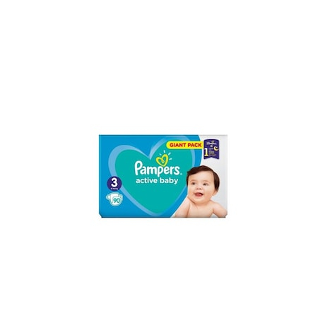 Pachet 2 x Scutece Pampers Active Baby nr. 3, 6-10 kg, 90 buc. + Servetele umede Pampers Fresh Clean, 1 x 52buc [2]