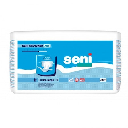 Scutece adulti - Pachet 3 seturi de scutece adulti SENI Standard Air nr. 4 extra large - XL 30buc/set