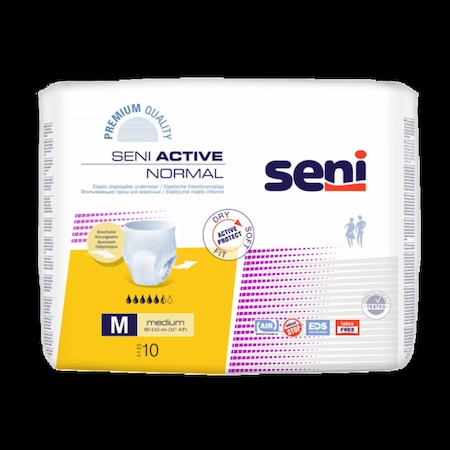 Scutece adulti - Pachet 2 seturi de Scutece Pentru Incontinenta Seni Active Tip Chilot nr. 2 Medium - M 10 buc/set