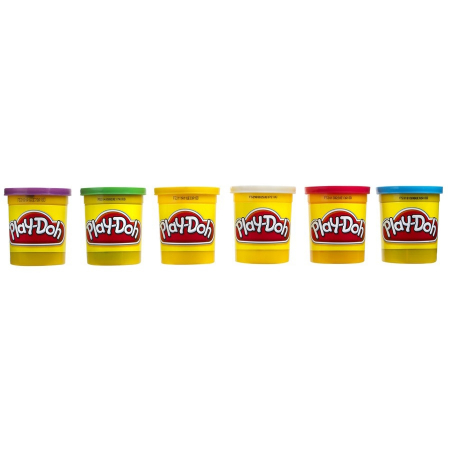 Pasta, lut si nisip modelabil - Pachet Plastilina Play-Doh, 4 cutii + 2 cutii bonus