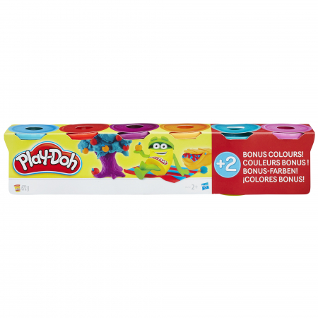 Pachet Play-Doh, 4 cutii + 2 bonus, culori neon [1]