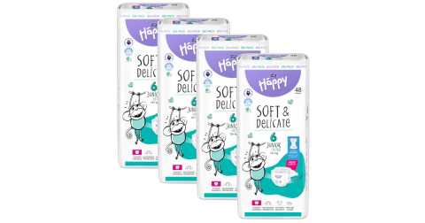 Scutece si chilotei - Pachet Promo : Scutece Pachet Lunar Plus  Bella Happy Soft & Delicate Junior Extra   15kg+  NR. 6   -  4 x 48 Buc * 192 Buc + 1 Pachet  Servetele Umede cu Capac   Baby Fin 120 Buc  Cadou