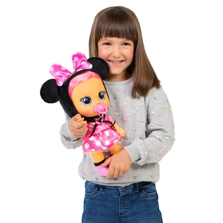 Papusa Bebelus cu par pieptanabil - Plange cu Lacrimi Adevarate -  IMC Cry Babies Dressy Minnie [2]
