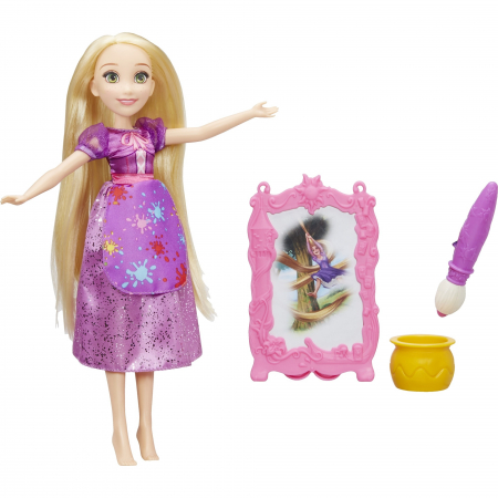 Jucarii & jocuri - Papusa Disney Princess, Rapunzel picteaza