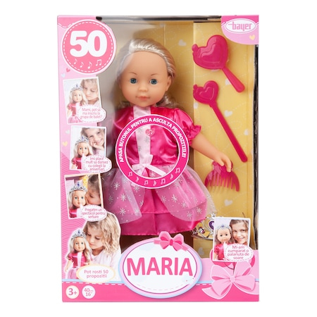 Papusi - Papusa interactiva Bayer, Maria printesa, 40 cm