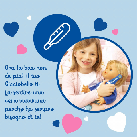 Papusa interactiva Cicciobello Bua,  Bebelusul Bolnavior cu Febra Mare,  42 CM [11]