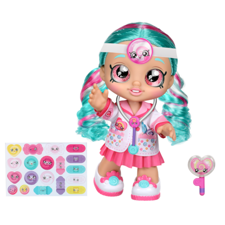 Papusa, Kindi Kids, Plastic, Dr Cindy Pops, cu accesorii, Multicolor [3]