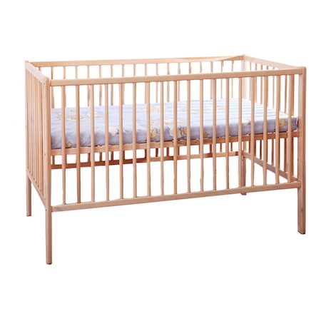 Patut bebe - Patut Copii Lemn Natur Fara Sertar 12 0x 60 cm