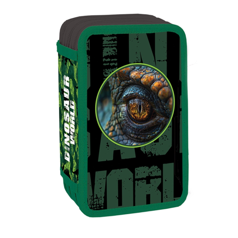 Penar Echipat  pentru Baieti  S.COOL YOLLO , 3 x Fermoare si 38 Piese -  Dinosaur World [1]